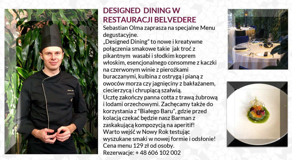 Designed Dining w Restauracji Belvedere